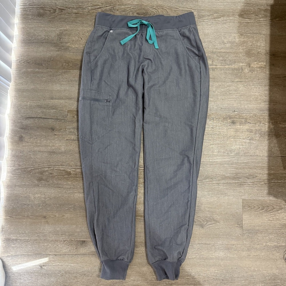 FIGS Zamora Jogger Scrub Pants Graphite Grey Women's Size S W18SW2005